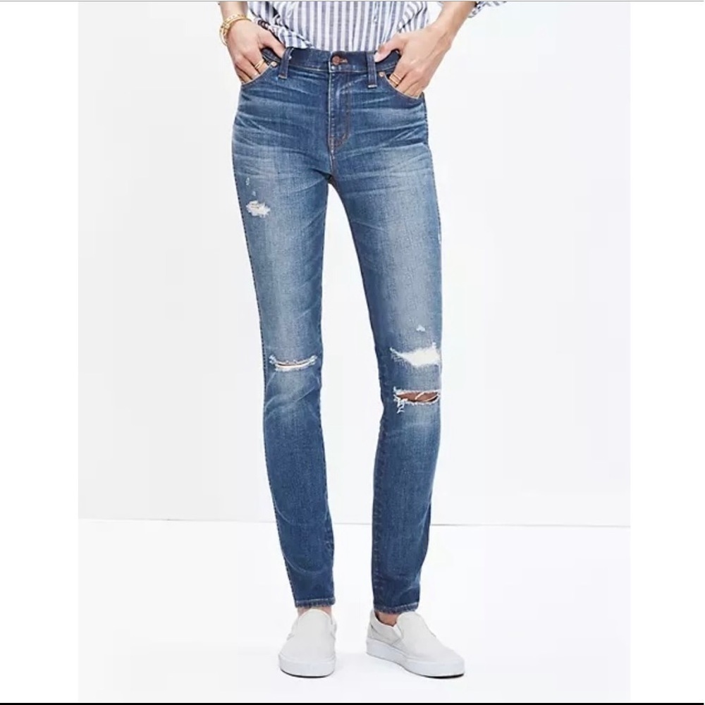 - Madewell 9” Inch High Rise Rip & Repair Edition
